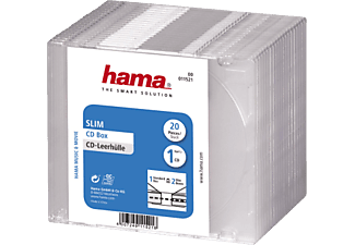 HAMA 11521 CD SLIM BOX CLEAR 20PCS - Aufbewahrungsbox (Transparent)